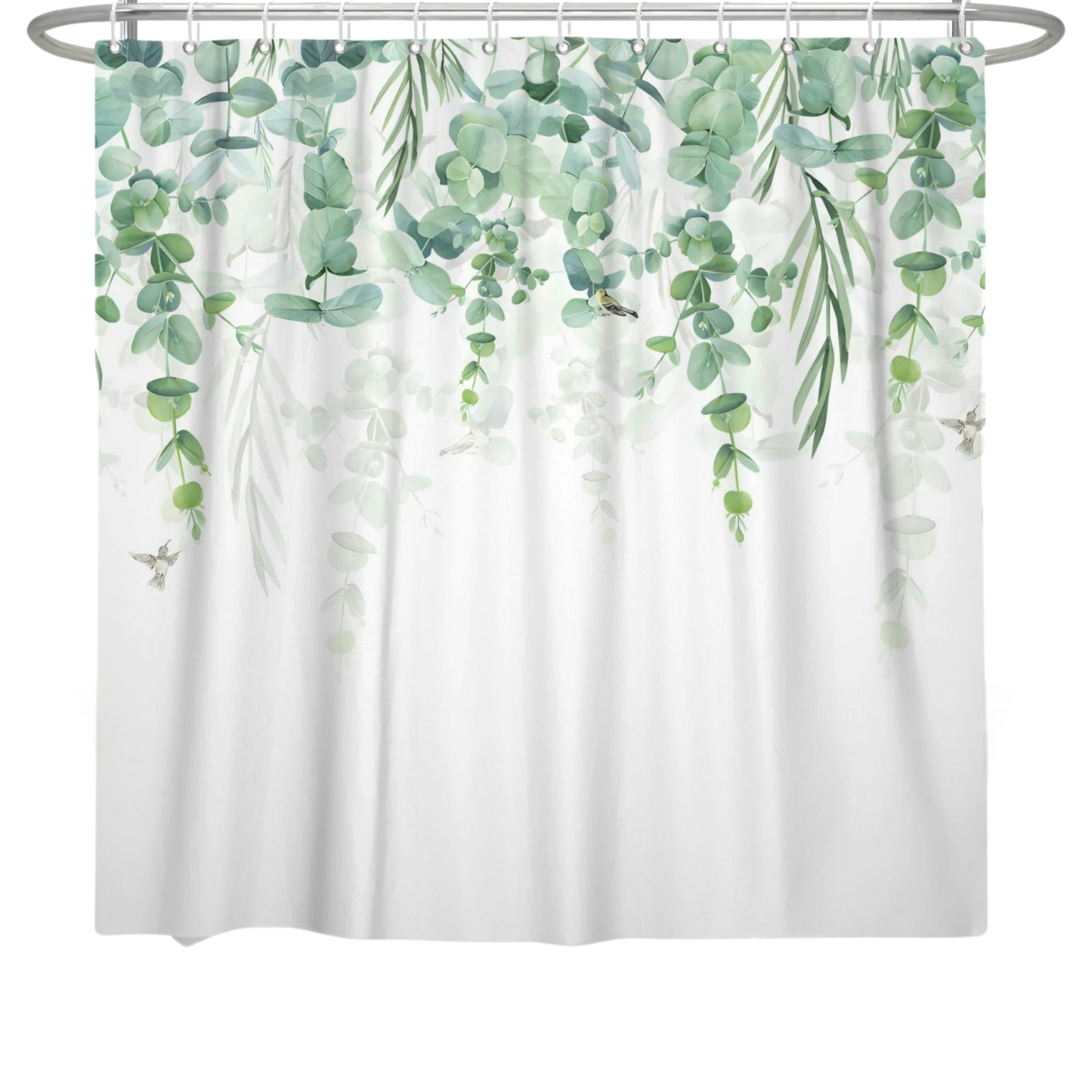 RAINFOREST SHOWER CURTAIN w/ Hooks